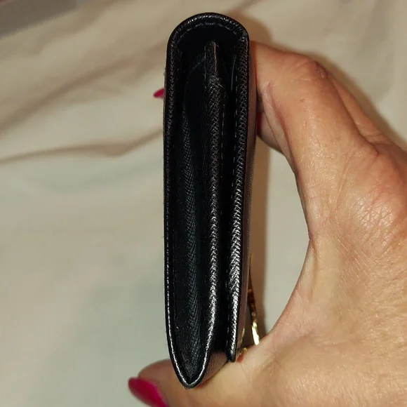 Authentic Salvatore Ferragamo Black Leather wallet with box!